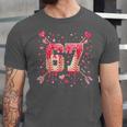 6 7 Melting Number Arrow Baseball Drip Valentine's Day Unisex Jersey T-Shirt 6 7 Melting Number Arrow Baseball Drip Valentine's Day Unisex Jersey T-Shirt