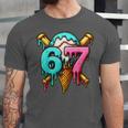 67 Baseball Ice Cream Drip Kids Unisex Jersey T-Shirt