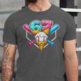 67 Ice Cream Drip Baseball Meme Six Seven Gen Alpha Slang Unisex Jersey T-Shirt