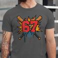 67 Sports Meme – Baseball Bats Number 6 7 Unisex Jersey T-Shirt 67 Sports Meme – Baseball Bats Number 6 7 Unisex Jersey T-Shirt