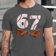 67 Trend Baseball Glove Number Style Unisex Jersey T-Shirt 67 Trend Baseball Glove Number Style Unisex Jersey T-Shirt
