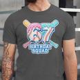 67th Birthday Squad Baseball Ice Cream Drip Birthday Squad Unisex Jersey T-Shirt