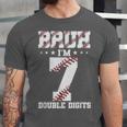 7th Birthday Baseball Bruh I'm 7 Double Digits 7 Years Old Unisex Jersey T-Shirt 7th Birthday Baseball Bruh I'm 7 Double Digits 7 Years Old Unisex Jersey T-Shirt