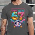 7th Birthday Boys I Was 6 Now I'm 7 Baseball Ice Cream Drip Unisex Jersey T-Shirt