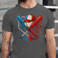 American Baseball Drip Graffiti Ball And Bat Unisex Jersey T-Shirt