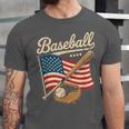 American Flag Baseball Player Bat Fan Catcher Pitcher USA Unisex Jersey T-Shirt American Flag Baseball Player Bat Fan Catcher Pitcher USA Unisex Jersey T-Shirt