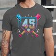 Baseball 45 Year Old Ice Cream Drip 45th Birthday Number 45 Unisex Jersey T-Shirt Baseball 45 Year Old Ice Cream Drip 45th Birthday Number 45 Unisex Jersey T-Shirt