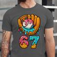 Baseball 67 Ice Cream Drip 67 Six Seven Meme 67th Birthday Unisex Jersey T-Shirt Baseball 67 Ice Cream Drip 67 Six Seven Meme 67th Birthday Unisex Jersey T-Shirt