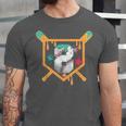 Baseball 8 Year Old Ice Cream Drip 8th Birthday Boy Number 8 Unisex Jersey T-Shirt