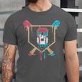 Baseball 8 Year Old Ice Cream Drip 8th Birthday Boys Player Unisex Jersey T-Shirt