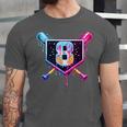 Baseball 8 Year Old Ice Cream Drip 8th Birthday Party Unisex Jersey T-Shirt Baseball 8 Year Old Ice Cream Drip 8th Birthday Party Unisex Jersey T-Shirt