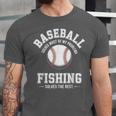 Baseball & Fishing Unisex Jersey T-Shirt