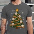 Baseball Bat Christmas Tree Lights Holiday Xmas Unisex Jersey T-Shirt Baseball Bat Christmas Tree Lights Holiday Xmas Unisex Jersey T-Shirt
