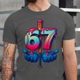 Baseball Bat Hands Drip 67 Six Seven Gen Alpha Slang Meme Unisex Jersey T-Shirt Baseball Bat Hands Drip 67 Six Seven Gen Alpha Slang Meme Unisex Jersey T-Shirt