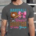 Baseball Or Bows Godfather Loves You Gender Reveal Unisex Jersey T-Shirt Baseball Or Bows Godfather Loves You Gender Reveal Unisex Jersey T-Shirt