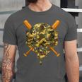 Baseball Camo Boys Ice Cream Youth Baseball Unisex Jersey T-Shirt
