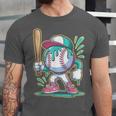 Baseball Character Cartoon Batter Drip Style Women Men Unisex Jersey T-Shirt Baseball Character Cartoon Batter Drip Style Women Men Unisex Jersey T-Shirt