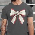 Baseball Coquette Bow Cute Baseball Game Unisex Jersey T-Shirt