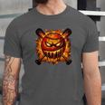 Baseball Drip Angry Lava Slime Ball Graphic Unisex Jersey T-Shirt