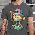 Baseball Drip For Boys Ice Cream Drip Baseball Sport Unisex Jersey T-Shirt Baseball Drip For Boys Ice Cream Drip Baseball Sport Unisex Jersey T-Shirt