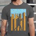 Baseball Drip Dripping Ice Cream Sport Player American Flag Unisex Jersey T-Shirt