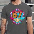 Baseball Drip Jersey Number 67 For Players & 67th Birthday Unisex Jersey T-Shirt