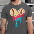 Baseball Drip Melting Ice Cream Baseball Heart Boys Girls Unisex Jersey T-Shirt Baseball Drip Melting Ice Cream Baseball Heart Boys Girls Unisex Jersey T-Shirt