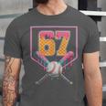 Baseball Drip Number 67 Fun Six Seven 6 7 Meme Unisex Jersey T-Shirt Baseball Drip Number 67 Fun Six Seven 6 7 Meme Unisex Jersey T-Shirt