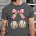 Baseball Girls Women Coquette Pink Bow Baseball Unisex Jersey T-Shirt Baseball Girls Women Coquette Pink Bow Baseball Unisex Jersey T-Shirt