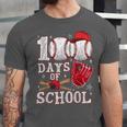 Baseball Happy 100 Days Of School Boy Girl Kid Teacher Unisex Jersey T-Shirt