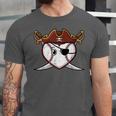 Baseball Heart Pirate Hat Crossed Swords Men Boys Kids Youth Unisex Jersey T-Shirt