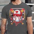 Baseball Heart Valentines Day Baseball Ice Cream Drip Boys Unisex Jersey T-Shirt Baseball Heart Valentines Day Baseball Ice Cream Drip Boys Unisex Jersey T-Shirt