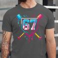 Baseball Ice Cream Drip Number 67 Player 67th Birthday 67 Unisex Jersey T-Shirt Baseball Ice Cream Drip Number 67 Player 67th Birthday 67 Unisex Jersey T-Shirt