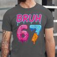 Baseball Ice Cream Drip Number 67 Player Or 67th Birthday Unisex Jersey T-Shirt