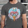 Baseball Ice Cream Heart Sunglasses Youth Boys Valentine Unisex Jersey T-Shirt