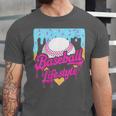 Baseball Life Lifestyle Home Plate Ice Cream Drip Men Boys Unisex Jersey T-Shirt Baseball Life Lifestyle Home Plate Ice Cream Drip Men Boys Unisex Jersey T-Shirt