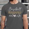 Baseball Mawmaw Leopard Baseball Heart Unisex Jersey T-Shirt