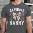Baseball Nanny Baseball Coquette Bow Unisex Jersey T-Shirt