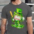 Baseball Player Ice Cream Drip Shamrocks St Patrick's Day Unisex Jersey T-Shirt Baseball Player Ice Cream Drip Shamrocks St Patrick's Day Unisex Jersey T-Shirt