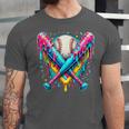 Baseball Player Ice Cream Drip Unisex Jersey T-Shirt