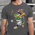 Baseball Player Mardi Gras Alligator Carnival Costume Beads Unisex Jersey T-Shirt Baseball Player Mardi Gras Alligator Carnival Costume Beads Unisex Jersey T-Shirt