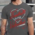 Baseball Is My Valentine Coach Player Lovers Cool Sport Love Unisex Jersey T-Shirt