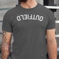 BaseballSoftball Upside Down Outfield Unisex Jersey T-Shirt BaseballSoftball Upside Down Outfield Unisex Jersey T-Shirt