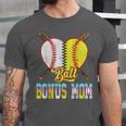 Bonus Mom Of Both Half Baseball Softball Ice Cream Drip Unisex Jersey T-Shirt Bonus Mom Of Both Half Baseball Softball Ice Cream Drip Unisex Jersey T-Shirt