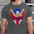 Boricua Puerto Rico Baseball Coqui Frog Pava Hat Fan Unisex Jersey T-Shirt