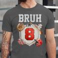 Bruh I'm 8 Baseball 8th Birthday Sports 8 Year Old Boy Unisex Jersey T-Shirt Bruh I'm 8 Baseball 8th Birthday Sports 8 Year Old Boy Unisex Jersey T-Shirt