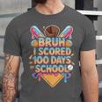 Bruh I Scored 100 Days Of School Baseball Ice Cream Drip Tee Unisex Jersey T-Shirt Bruh I Scored 100 Days Of School Baseball Ice Cream Drip Tee Unisex Jersey T-Shirt