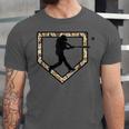 Camo Home Plate Camouflage Baseball Batter Youth Boys Unisex Jersey T-Shirt