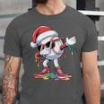 Christmas Baseball Ice Cream Dripping Santa Baseball Drip Unisex Jersey T-Shirt Christmas Baseball Ice Cream Dripping Santa Baseball Drip Unisex Jersey T-Shirt