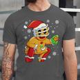 Christmas Gingerbread Man Baseball Player Catcher Unisex Jersey T-Shirt Christmas Gingerbread Man Baseball Player Catcher Unisex Jersey T-Shirt